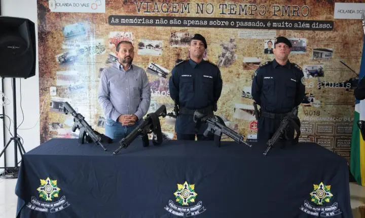 Polícia Militar de Rondônia recebe armamentos adquiridos por meio de emendas parlamentares